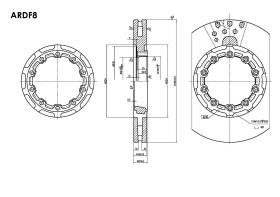 ARES ARDF8 - DISCO FRENO RVI/VOLVO 410 MM VENTILADO