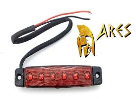 ARES AREL28 - PILOTO LED EXTRAPLANO NARANJA 12/24V