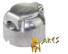 ARES AREL45 - CLAVIJA METÁLICO DE 7 PINES CON TUERCA 12V