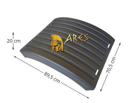 ARES ARCA100201 - GUARDABARROS TRAS.SUP.CURVO NEGRO