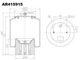 ARES AR415915 - FUELLE SUSPENCIÓN (PIS. PLÁSTICO) EQUI. 4159NP14