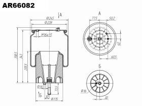 ARES AR66082 - FUELLE SUSPENSIO NEUMATICA SCANIA EQUIV- 6700NP02