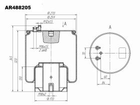 ARES AR488205 - FUELLE SUSPENSION EQU. 4881NP30