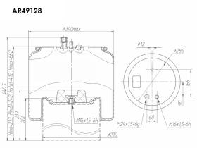 ARES AR49128 - FUELLE SUSPENCIÓN (PIS. METALICO) EQUI. 4912NP10