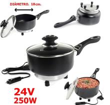 ARES ARCU3 - OLLA ELÉCTRICA CON TAPA PARA VEHÍCULOS 18CM X 8CM 250W 24V