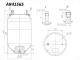 ARES AR41565 - FUELLE DE SUSPENSIÓN (PIST. ) EQUI. 4156NP05
